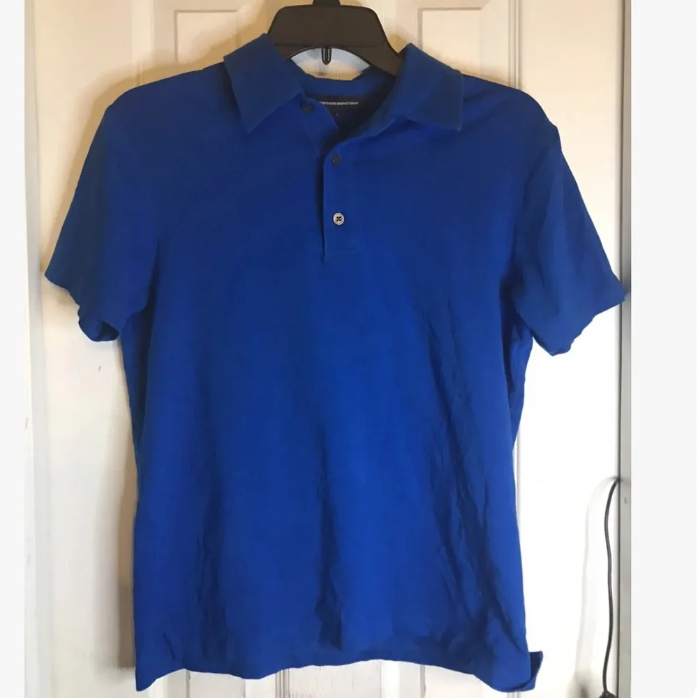 MEN'S EXPRESS DESIGN STUDIO POLO SHIRT SIZE SMALL S - ROYAL BLUE